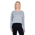 Picture of Ladies' Odyssey Striped Poly Fleece Hi-Lo Crew