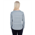 Picture of Ladies' Odyssey Striped Poly Fleece Hi-Lo Crew