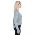 Picture of Ladies' Odyssey Striped Poly Fleece Hi-Lo Crew
