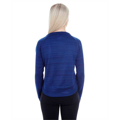 Picture of Ladies' Odyssey Striped Poly Fleece Hi-Lo Crew