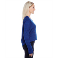 Picture of Ladies' Odyssey Striped Poly Fleece Hi-Lo Crew