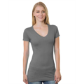 Picture of Junior's 4.2 oz., Fine Jersey V-Neck T-Shirt