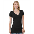 Picture of Junior's 4.2 oz., Fine Jersey V-Neck T-Shirt