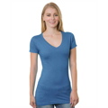 Picture of Junior's 4.2 oz., Fine Jersey V-Neck T-Shirt