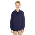 Picture of Youth 5.6 oz. SpotShield™ Long-Sleeve Jersey Polo