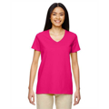 Picture of Ladies' Heavy Cotton™ 5.3 oz. V-Neck T-Shirt