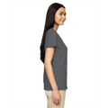 Picture of Ladies' Heavy Cotton™ 5.3 oz. V-Neck T-Shirt