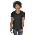 Picture of Ladies' Heavy Cotton™ 5.3 oz. V-Neck T-Shirt