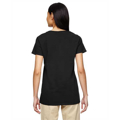 Picture of Ladies' Heavy Cotton™ 5.3 oz. V-Neck T-Shirt