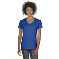 Picture of Ladies' Heavy Cotton™ 5.3 oz. V-Neck T-Shirt