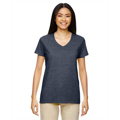 Picture of Ladies' Heavy Cotton™ 5.3 oz. V-Neck T-Shirt
