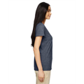 Picture of Ladies' Heavy Cotton™ 5.3 oz. V-Neck T-Shirt
