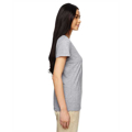 Picture of Ladies' Heavy Cotton™ 5.3 oz. V-Neck T-Shirt