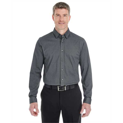 Picture of Men's Central Cotton Blend Mélange Button-Down