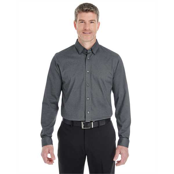 Picture of Men's Central Cotton Blend Mélange Button-Down