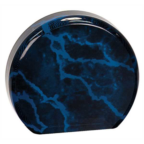 Picture of 3 1/2" Blue Marble Acrylic Circle