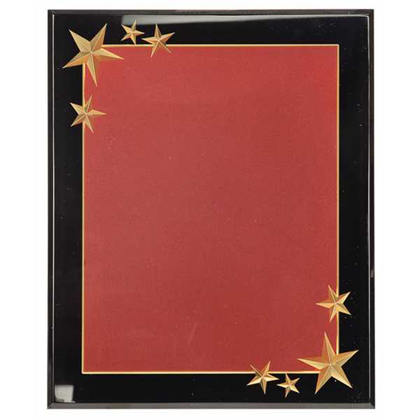 Picture of 9x11 Burgundy Carved Star Acrylic Plaque