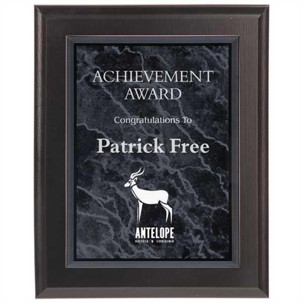 Picture of 8" x 10" Solid Black Finish Plaque