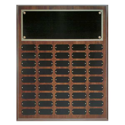Picture of 16" x 20" Cherry Finish Completed Perpetual Plaque with 45 Plates