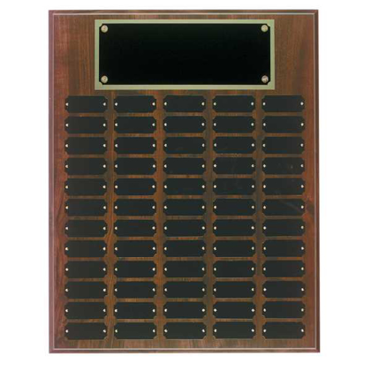 Picture of 16" x 20" Cherry Finish Completed Perpetual Plaque with 60 Plates