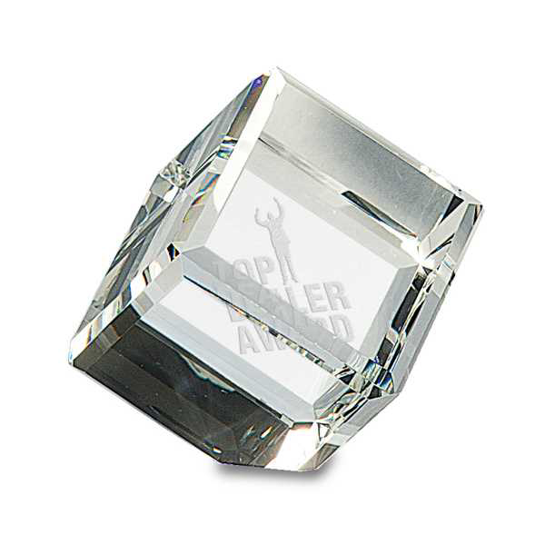 Picture of 3 1/2" x 3 1/2" Crystal Cube