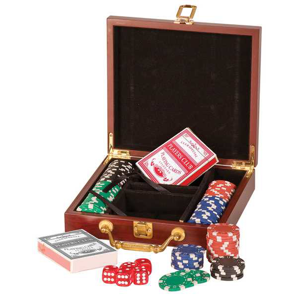 Picture of Rosewood Finish 100 Chip Poker Set