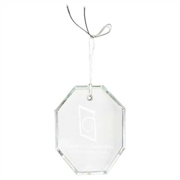 Picture of 3 1/2" Crystal Octagon Ornament