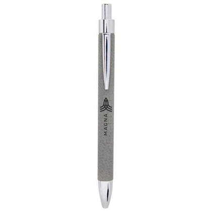 Picture of Gray Laserable Leatherette Pen