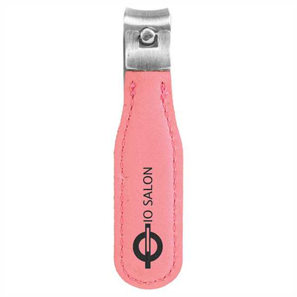 Picture of Pink Laserable Leatherette Nail Clipper