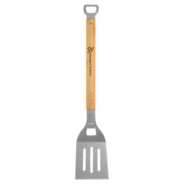 Picture of 19 1/4" Bamboo Barbeque Spatula with Bottle Opener