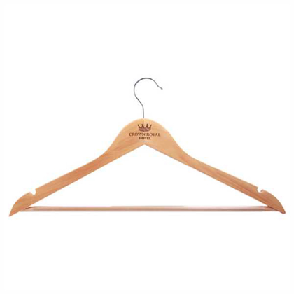 Picture of 17 1/2" x 9" Solid Maple Clothes Hanger