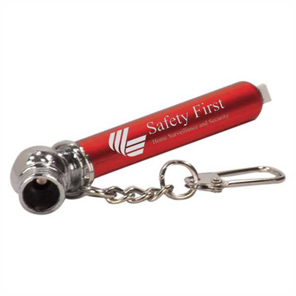 Picture of 3 1/4" Red Tire Pressure Gauge with Keychain