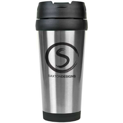 Picture of 16 oz. Silver Laserable Stainless Steel Travel Mug without Handle