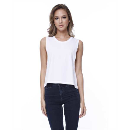 Picture of Ladies' Cotton Muscle Crop T-Shirt