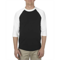 Picture of Adult 6.0 oz., 100% Cotton 3/4 Raglan T-Shirt