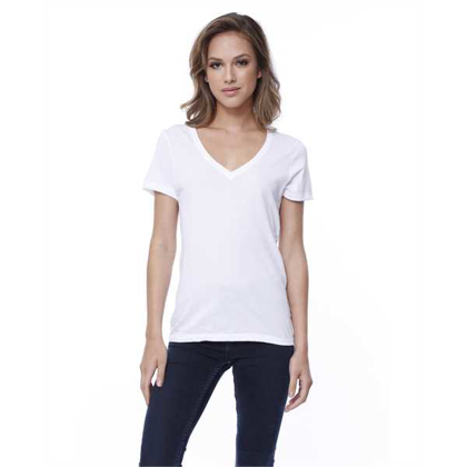 Picture of Ladies' Cotton V-Neck T-Shirt