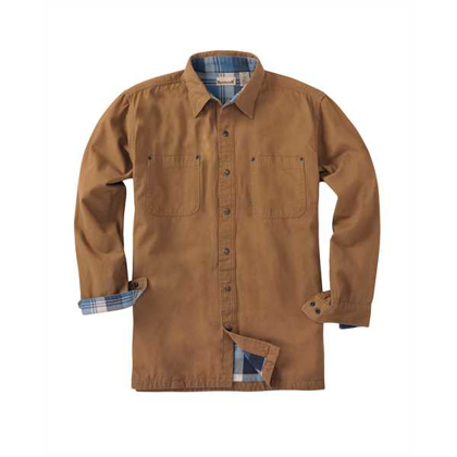 Picture of Men's Canvas Shirt Jacket with Flannel Lining