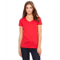 Picture of Ladies' Jersey Short-Sleeve V-Neck T-Shirt