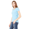 Picture of Ladies' Jersey Short-Sleeve V-Neck T-Shirt