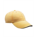 Picture of Adult Solid Low-Profile Sandwich Trim Twill Cap