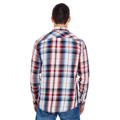 Picture of Men's Long-Sleeve Plaid Pattern Woven Shirt