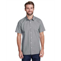 Picture of Mens Microcheck Gingham Short-Sleeve Cotton Shirt