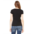 Picture of Ladies' Sheer Mini Rib Short-Sleeve T-Shirt