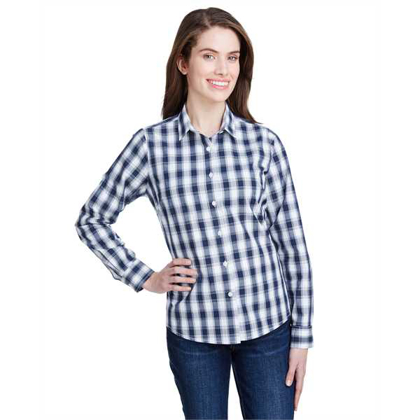 Picture of Ladies' Mulligan Check Long-Sleeve Cotton Shirt