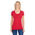 Picture of Ladies' Spandex Short-Sleeve Scoop Neck T-Shirt