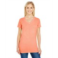 Picture of Ladies' Pigment-Dye Short-Sleeve V-Neck T-Shirt