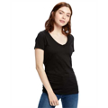 Picture of Ladies' Made in USA Short-Sleeve V-Neck T-Shirt