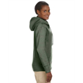 Picture of Ladies' 7 oz. Organic/Recycled Heathered Fleece Full-Zip Hood