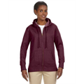 Picture of Ladies' 7 oz. Organic/Recycled Heathered Fleece Full-Zip Hood