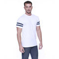 Picture of Men's CVC Stripe Varsity T-Shirt